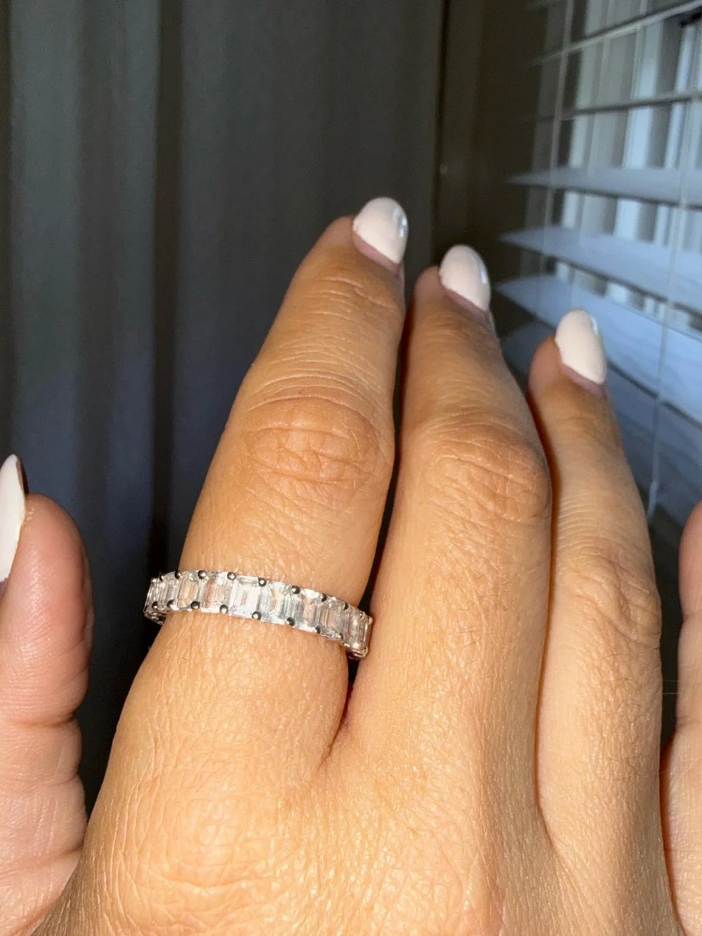 Ring Concierge 14K White Gold Emerald-Cut Ring - Picture 8 of 12